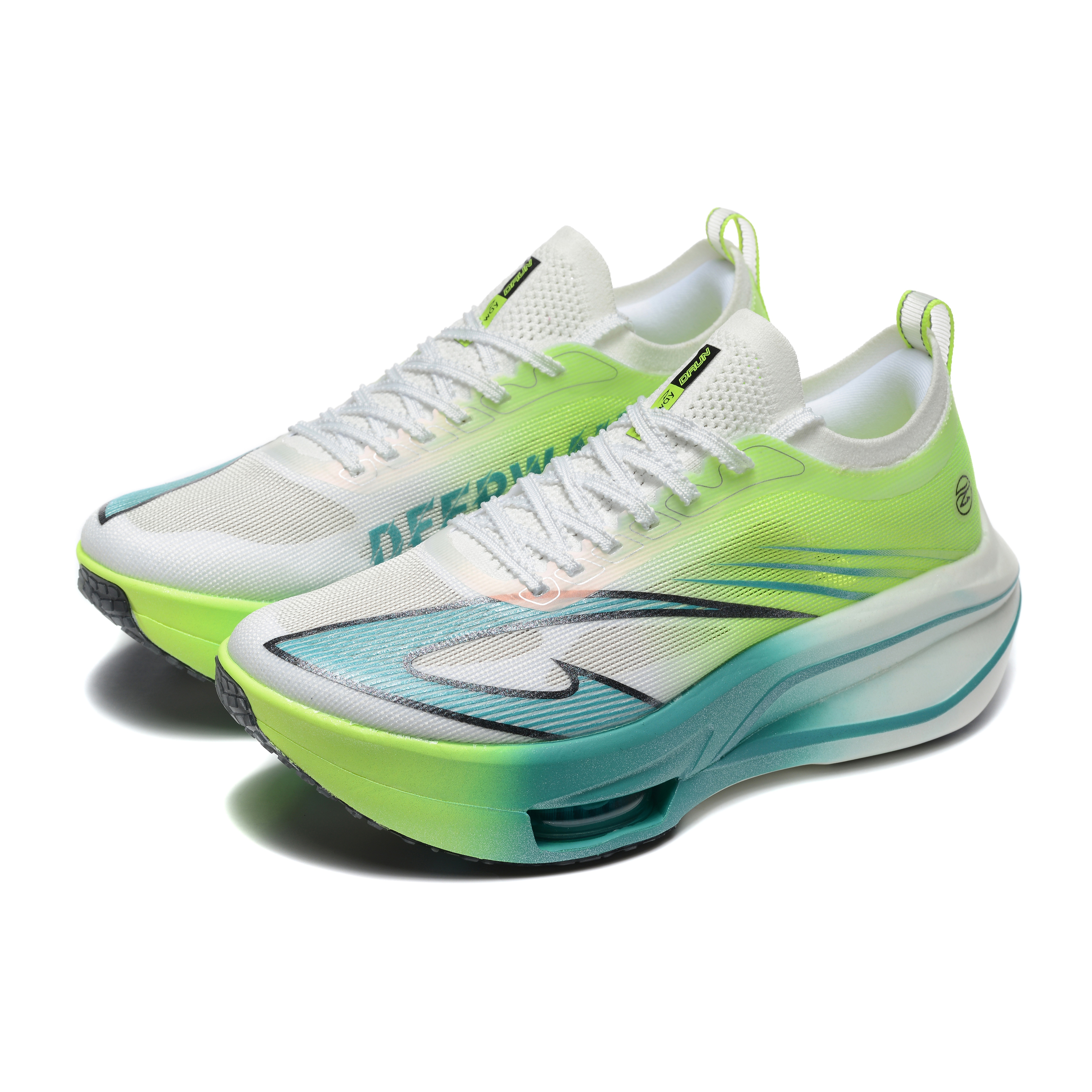 DEERWAY Running Shoes Unisex White Green