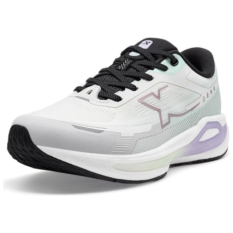 XTEP Starburst 2 Cushioning, Wear Resistant Low top Running Shoes Women’s Beige Purple Green