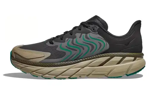 HOKA ONE ONE Clifton LS Fashion Abrasion Resistant Breathable Low top Running Shoes Men's Black