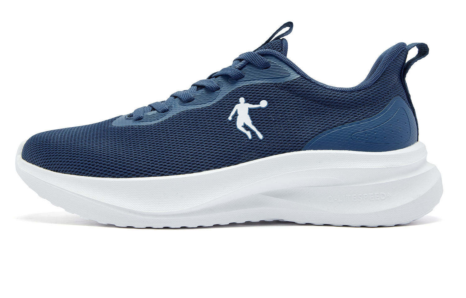 QIAODAN Fabric Cushioning Slip Resistant Abrasion Resistant Breathable Lightweight Rebound Low top