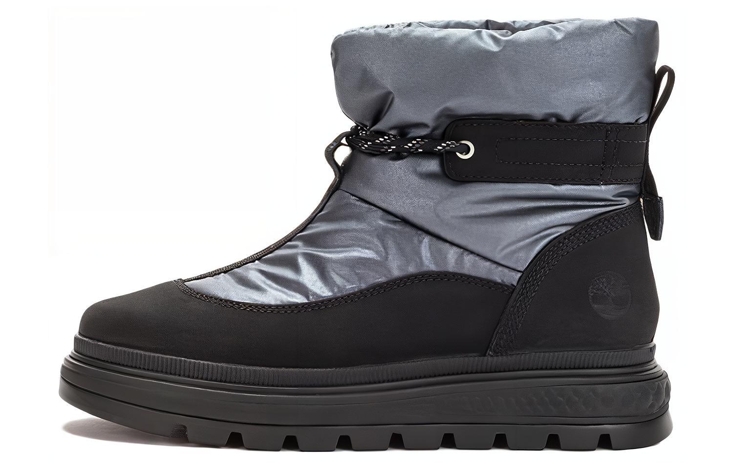 Женские ботинки Timberland (черно-серые)