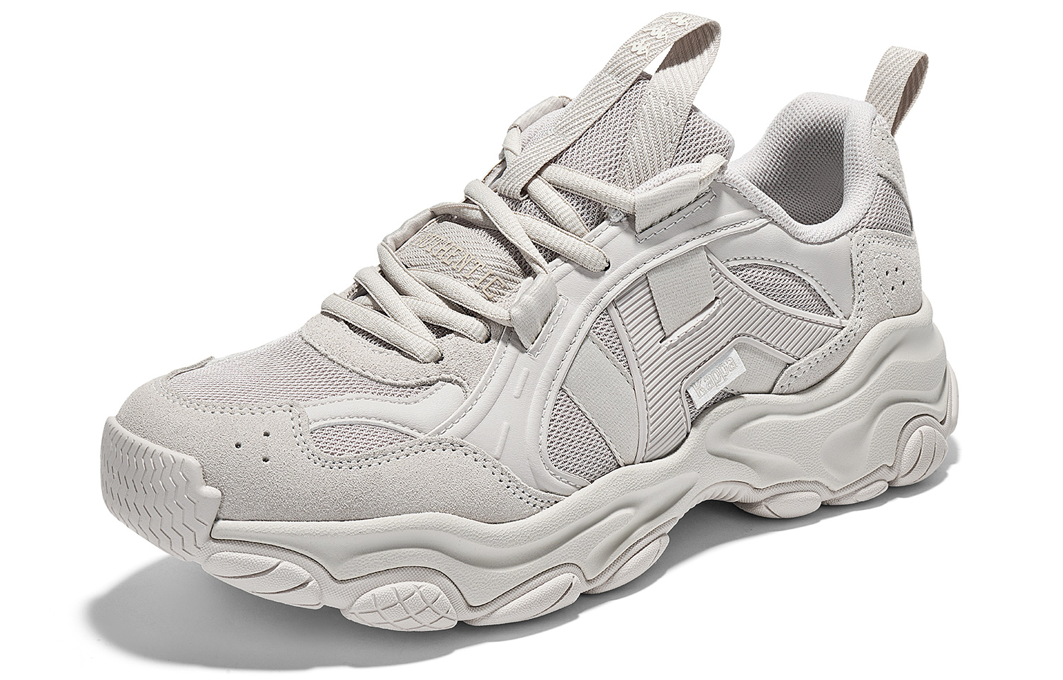 Kappa Slip Resistant Abrasion Resistant Low top Casual Running Shoes Unisex Gray