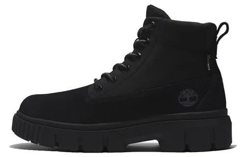 Timberland Leather Abrasion Resistant Crew Outdoor Boots Black