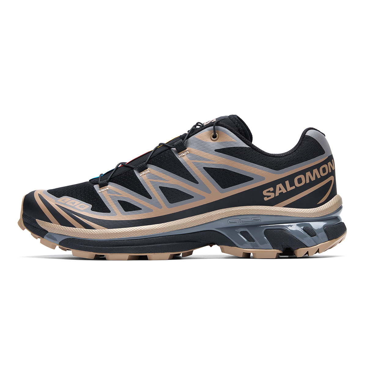Кроссовки Salomon XT-6 (черно-коричневые)