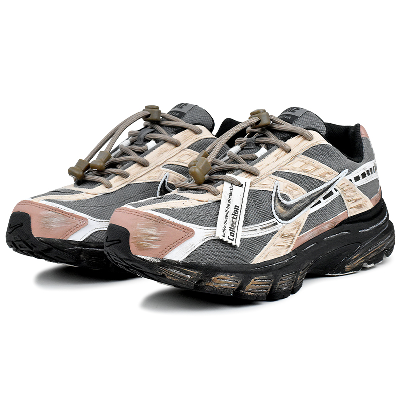 Nike Initiator Abrasion Resistant Low top Running Shoes Men’s Gray Pink