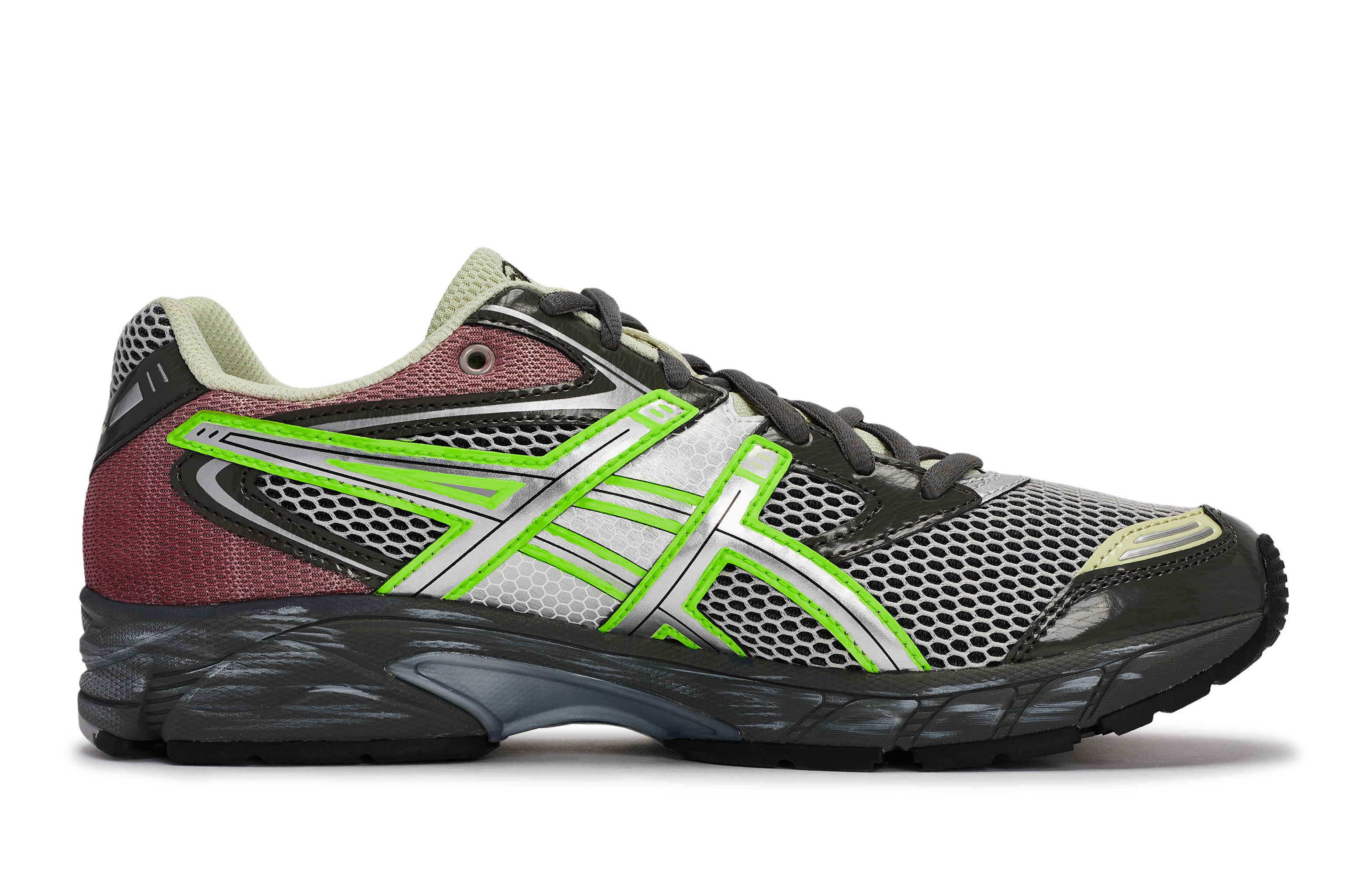 Asics GEL DS TRAINER 14 Abrasion Resistant Low top Running Shoes Unisex Black Gray Neon Green