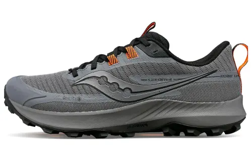 Saucony Peregrine 13 Falcon 13 Cushioning Slip Resistant Abrasion Resistant Low top Running Shoes Men's Gray