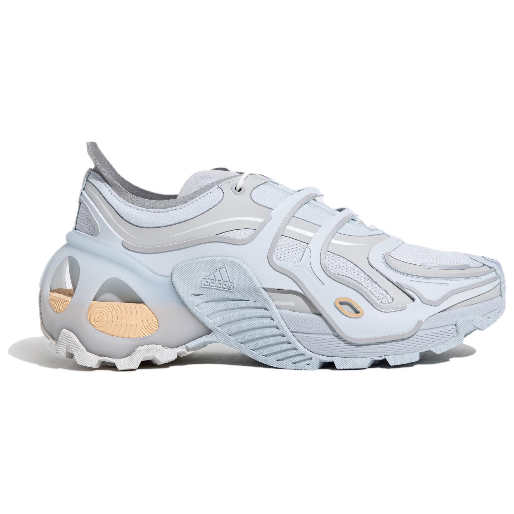 Adidas Wonder Runner Fabric Cushioning Slip Resistant Abrasion Resistant Low top Running Shoes Unisex Blue Gray White