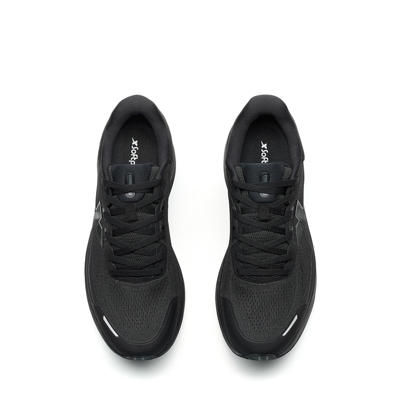 XTEP Cushioning Abrasion Resistant Coverage Support Rebound Low top Casual Running Shoes Men’s Black