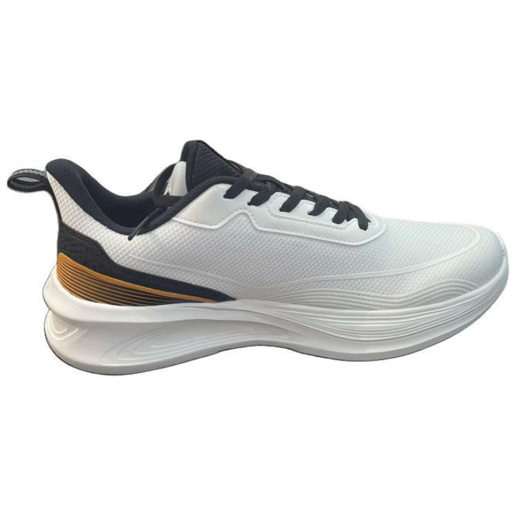 Erke Cushioning Lightweight Cushioning Lightweight Low top Casual Running Shoes Men’s White Black Orange