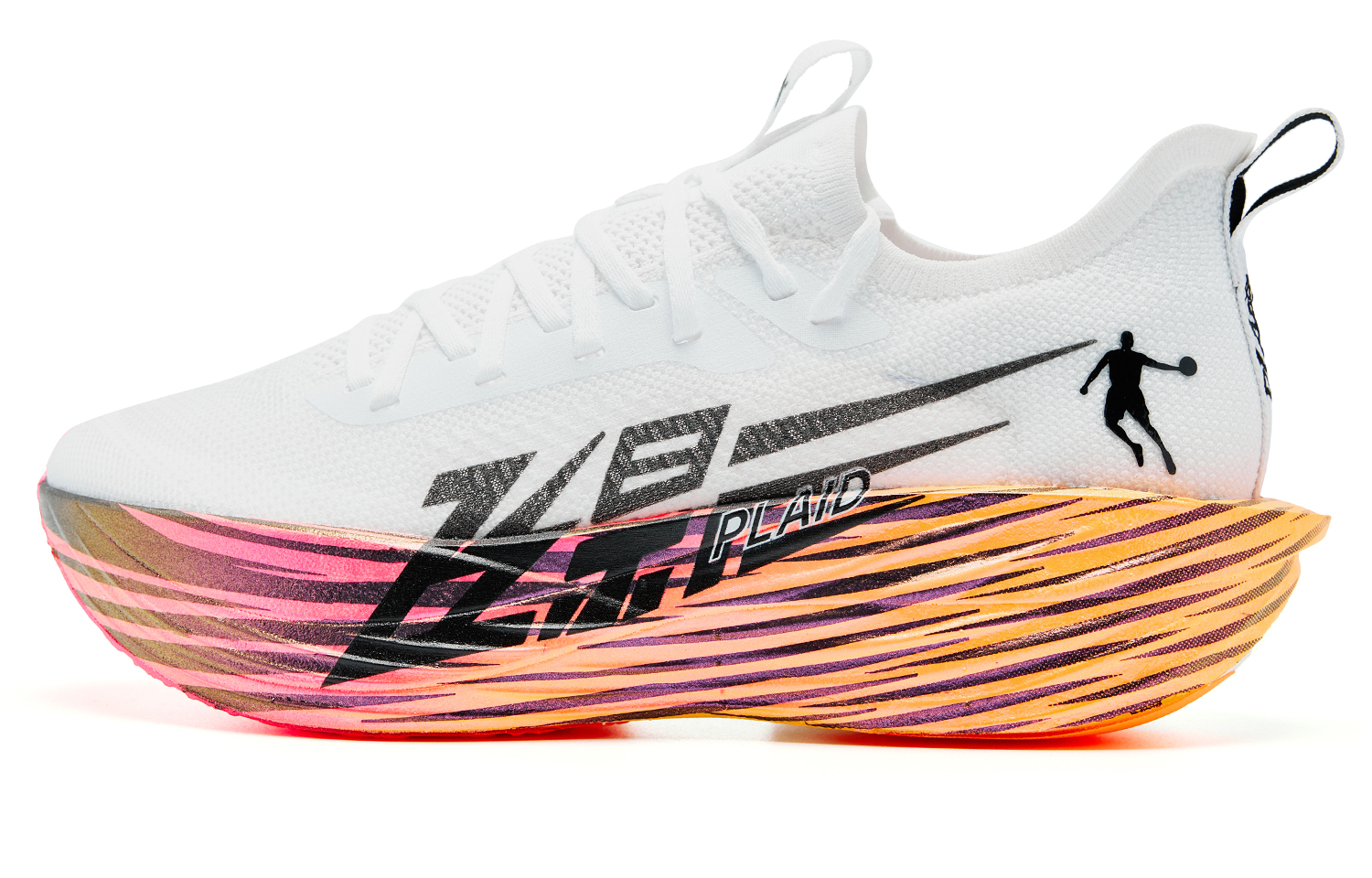 Jordan Feiying PLAID 1.5 Lanzhou color full-length carbon plate racing shock-absorbing anti-slip wear-resistant low-top 巭PRO running shoes women's Jordan white neon pink
