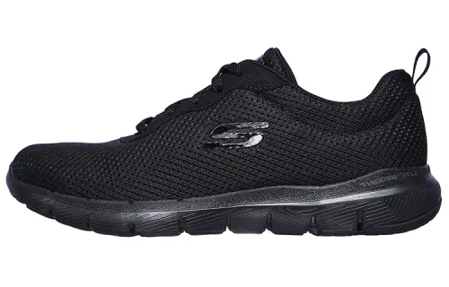 Skechers Flex Appeal 3.0 Lightweight Fabric Low top Running Shoes Women's Black