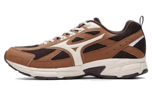 Mizuno Slip Resistant, Abrasion Resistant, Breathable Low top Rubber Running Shoes Unisex Umber