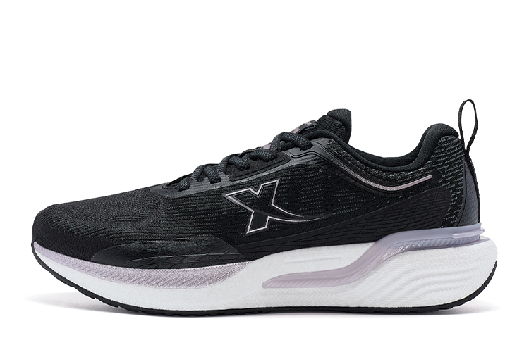 XTEP Abrasion Resistant Slip Resistant Low top Running Shoes Women’s Black/Smoke Purple