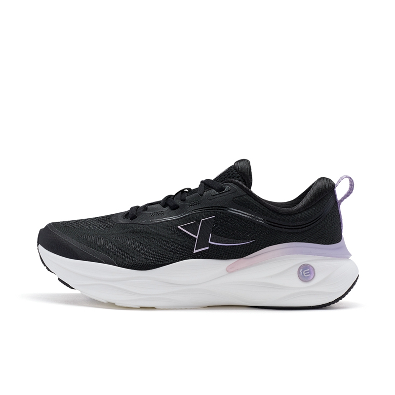 XTEP Cloud Wing 2.0 Comfortable Cushioning Slip Resistant Abrasion Resistant Low top Running Shoes Women’s Black Pink
