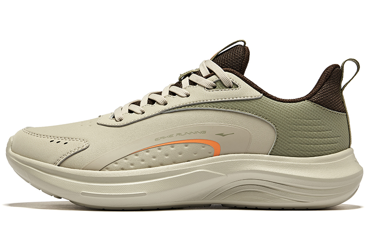 Erke Cushioning, Wear Resistant Low top Running Shoes Men’s Warm Mist Gray Oak
