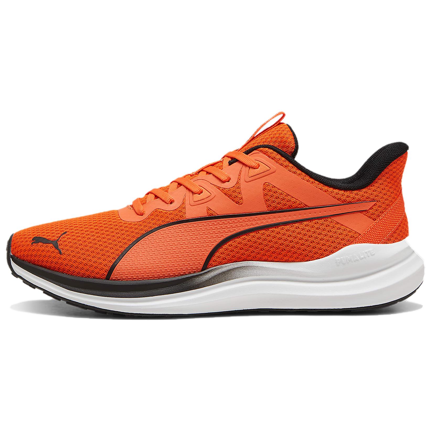 PUMA Reflect Lite Comfortable Breathable And Lightweight Low top Running Shoes Men's Orange