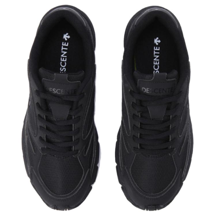DESCENTE Ranger 2000 Low Top Casual Training City Commute Running Shoes Unisex Black