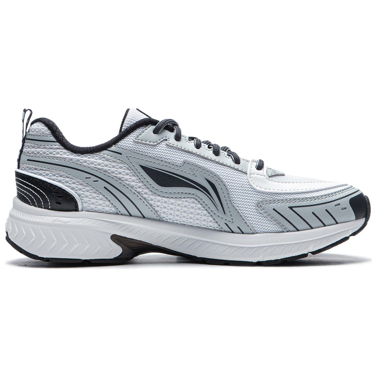 Li Ning Fuyao 1.5 Fabric Cushioning Slip Resistant Abrasion Resistant Low top Running Shoes Women’s White Gray