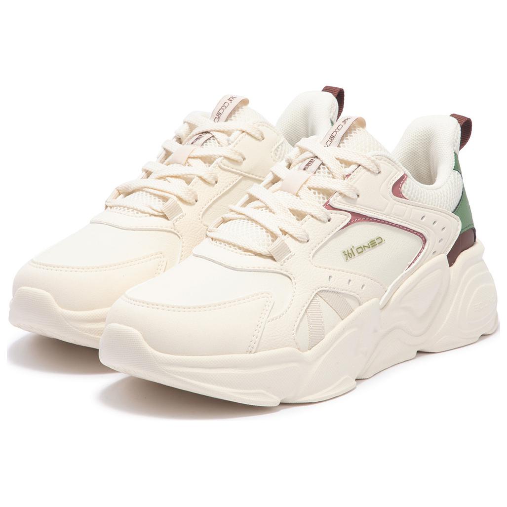 361° Mesh Abrasion Resistant Low top Running Shoes Women’s Beige Green Red