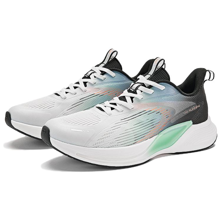 QIAODAN Slip Resistant Slip Resistant Low top Running Shoes Men’s Green Black