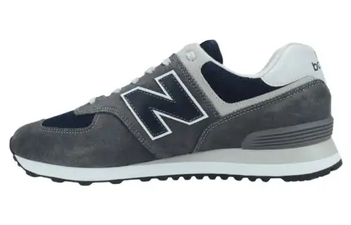 New Balance NB 574 Abrasion Resistant Low top Running Shoes Men's Gray Blue