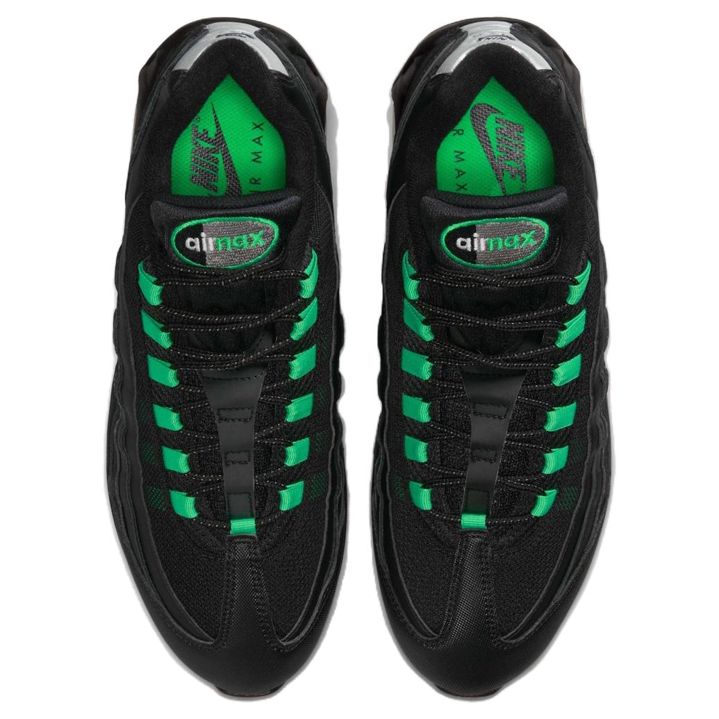 Nike Air Max 95 Abrasion Resistant Abrasion Resistant Low top Casual Running Shoes Men’s Black Green