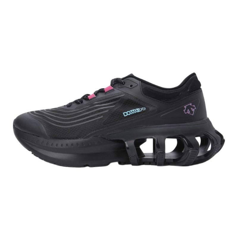 DESCENTE Cushioning Slip Resistant Cushioning Slip Resistant Low top Running Shoes Unisex Black