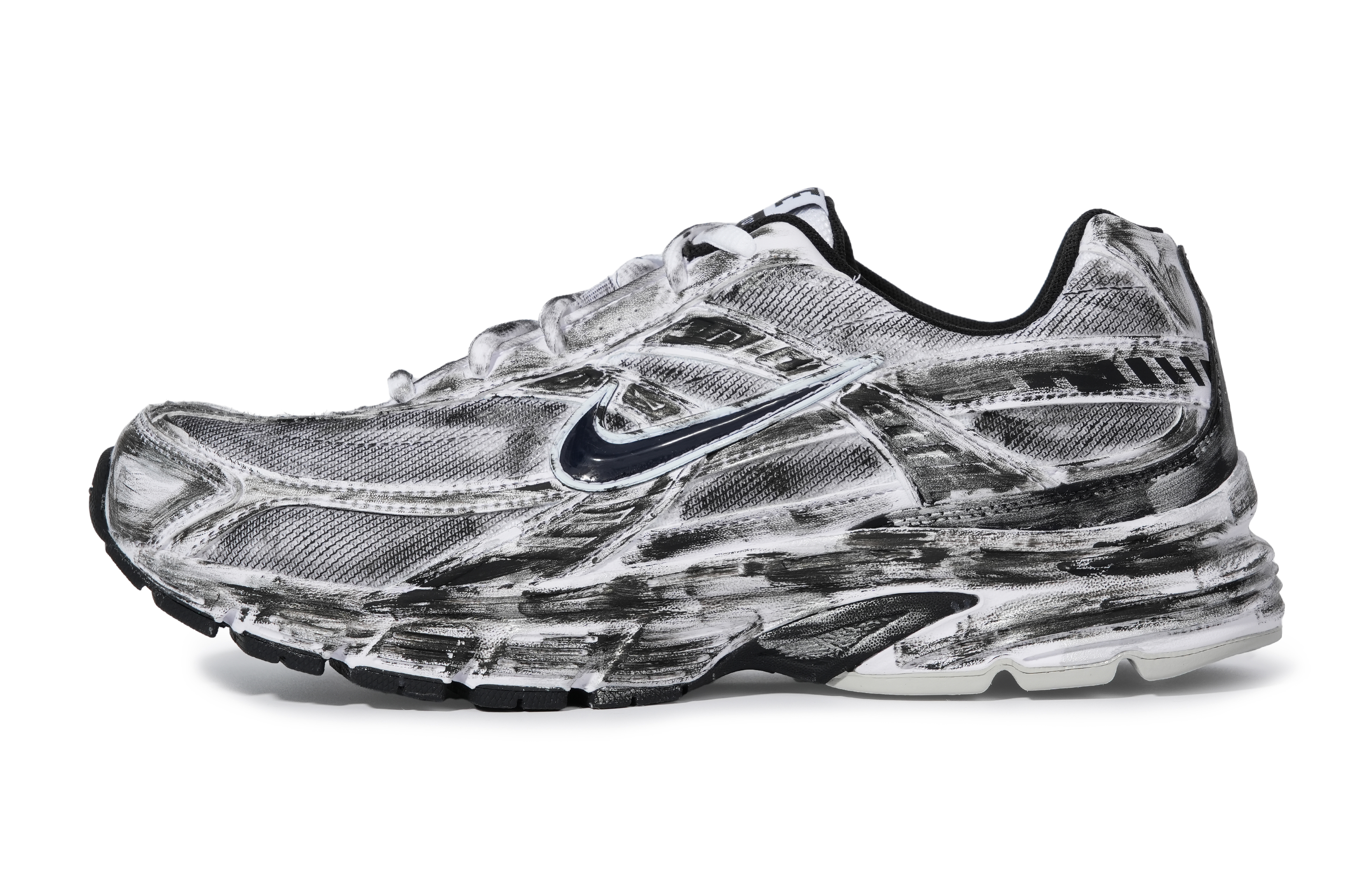 Nike Initiator Abrasion Resistant Low top Running Shoes Unisex Black Silver