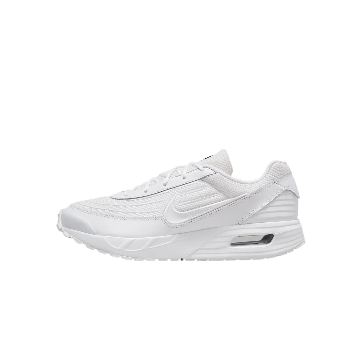 Nike AIR MAX VERSE Textile, Leather Breathable Low top Running Shoes Men's White