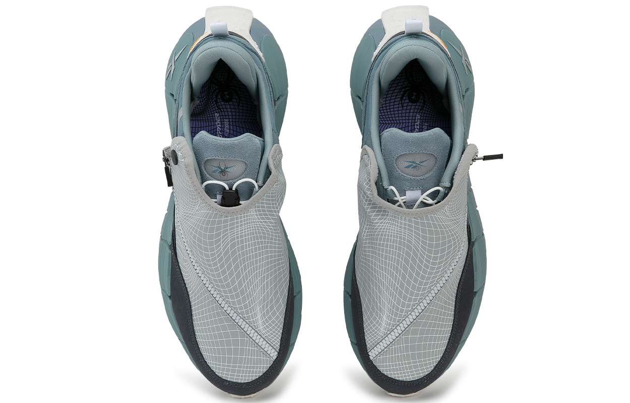 Spyder x Reebok ZIG KINETICA EDGE 2.5 Abrasion Resistant Low top Running Shoes Unisex Smoke Blue