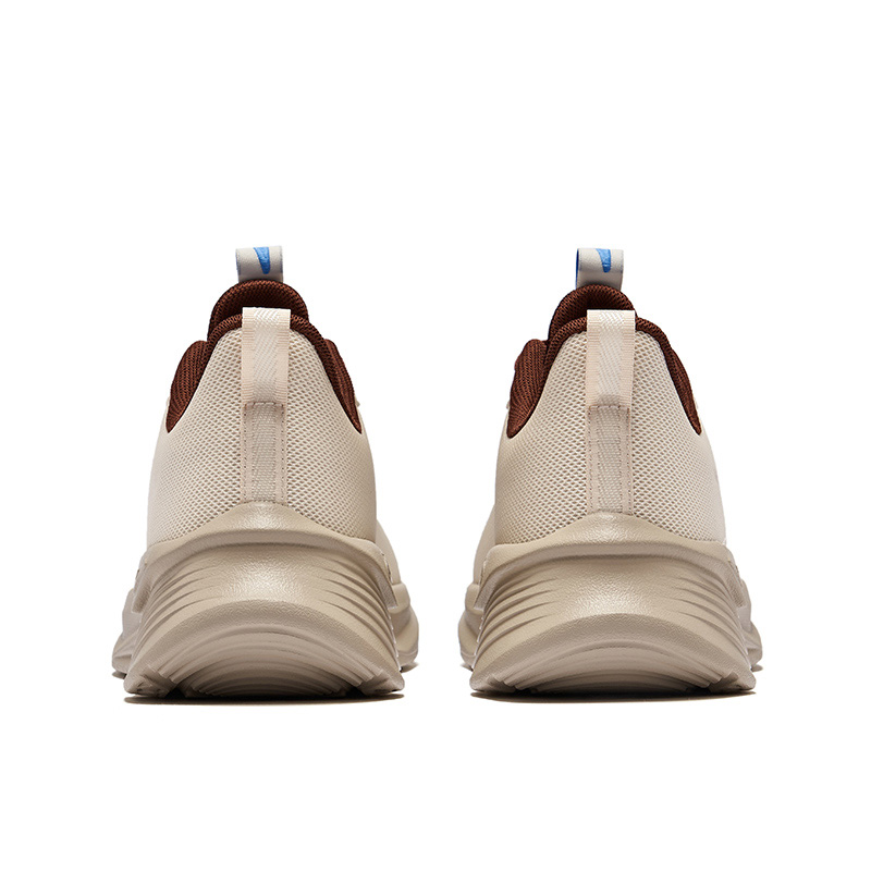 Erke Running Shoes Men’s Low Top Eggnog Gray/Mocha
