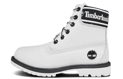 Timberland PREMIUM Abrasion Resistant Cushioning Height Increasing Short Outdoor Boots Women's White