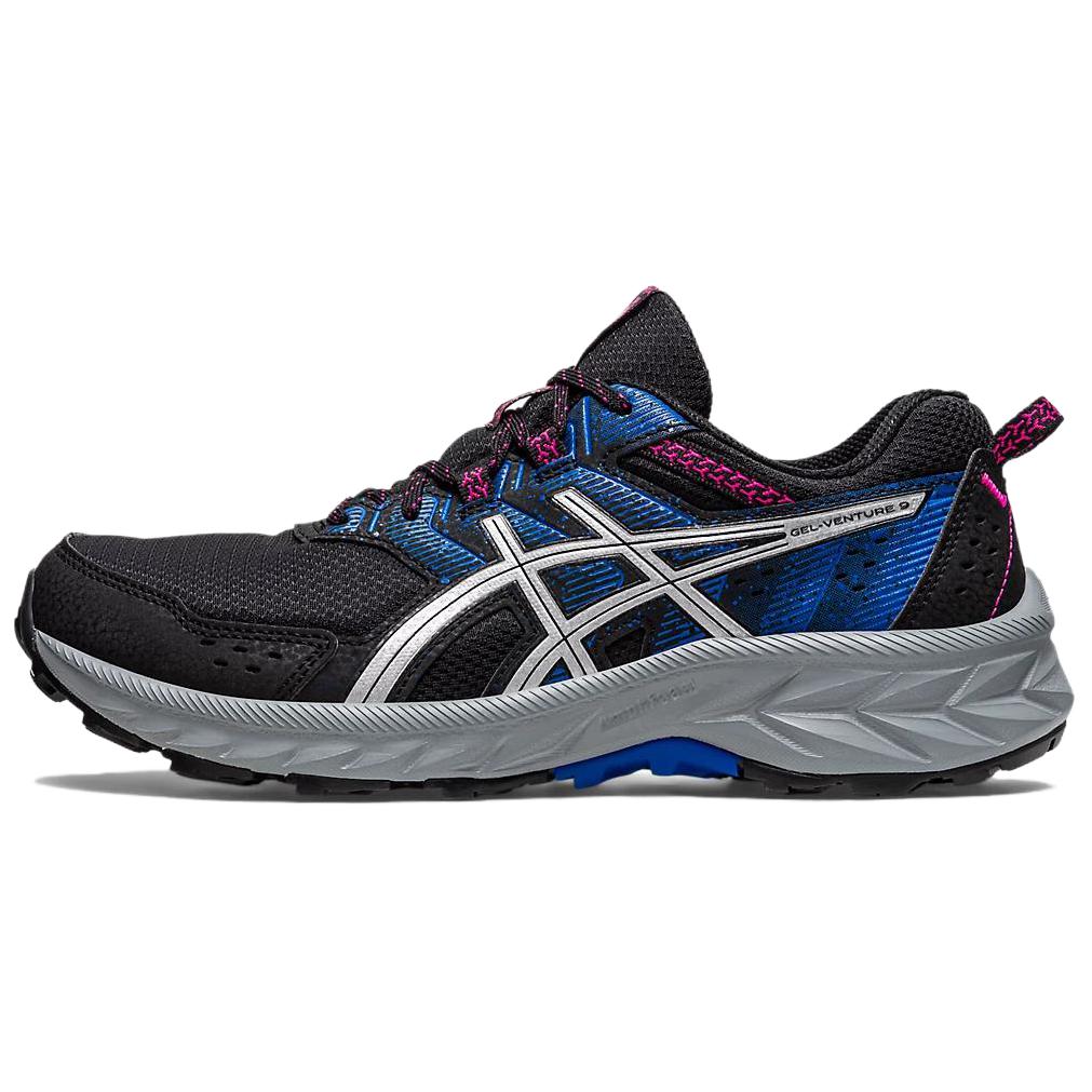 ASICS Gel Venture 9 Cushioning Low top Running Shoes Women's Black Blue