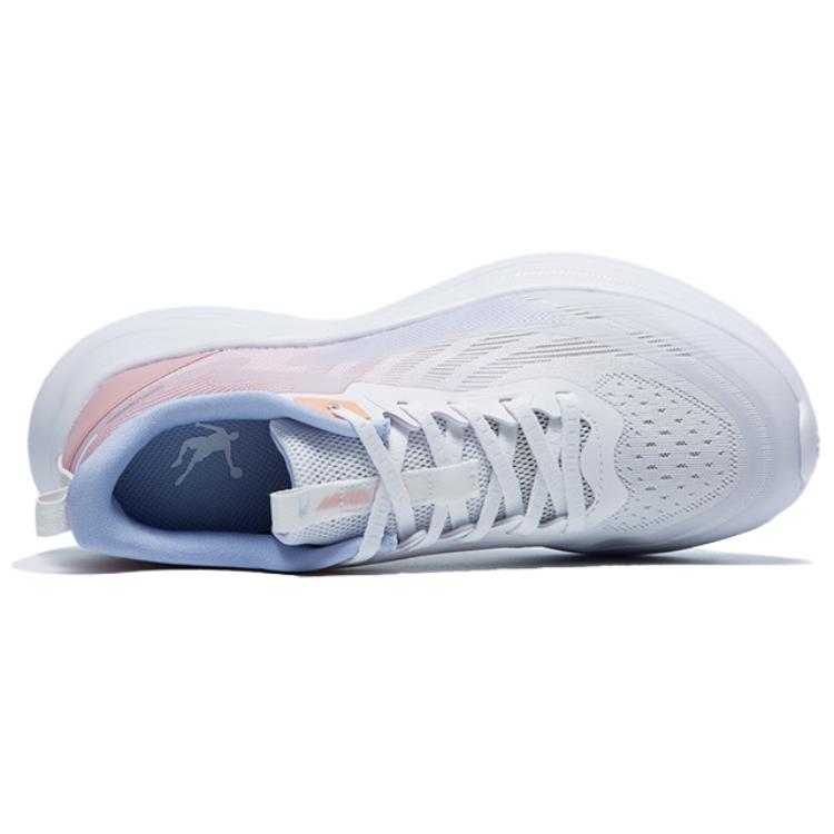 QIAODAN Slip Resistant, Abrasion Resistant, Breathable Low top Casual Running Shoes Women’s Pink White