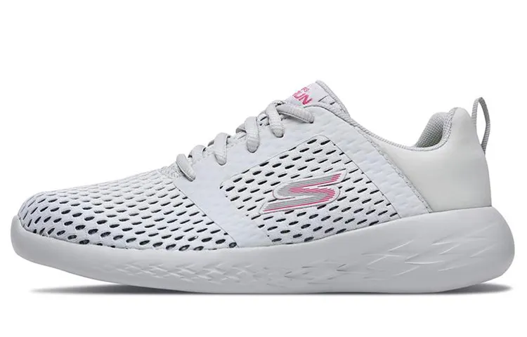 Skechers GO RUN Running Shoes Women's Low Top Gray/Pink