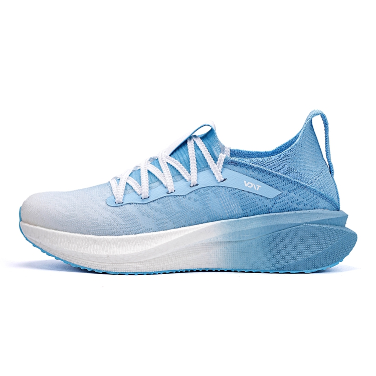 VOIT Running Shoes Unisex Low Top White Gradient Blue