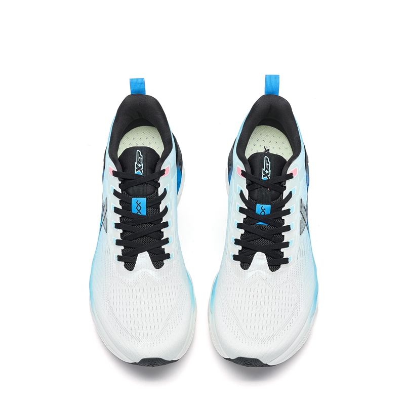 XTEP Cushioning Spin 11 Cushioning Lightweight Breathable Low top Casual Training Running Shoes Men’s White Blue
