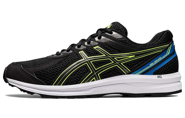 Asics Gel Braid Low top Running Shoes Men's Black Green