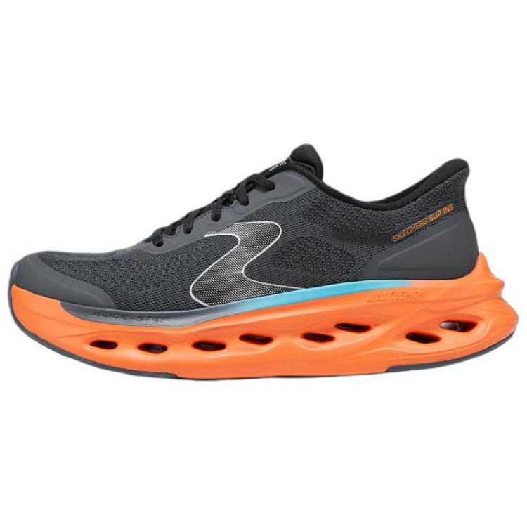 Skechers MEN’S GO Comfortable Slip Resistant Abrasion Resistant Low top Casual Running Shoes Men’s Black Orange