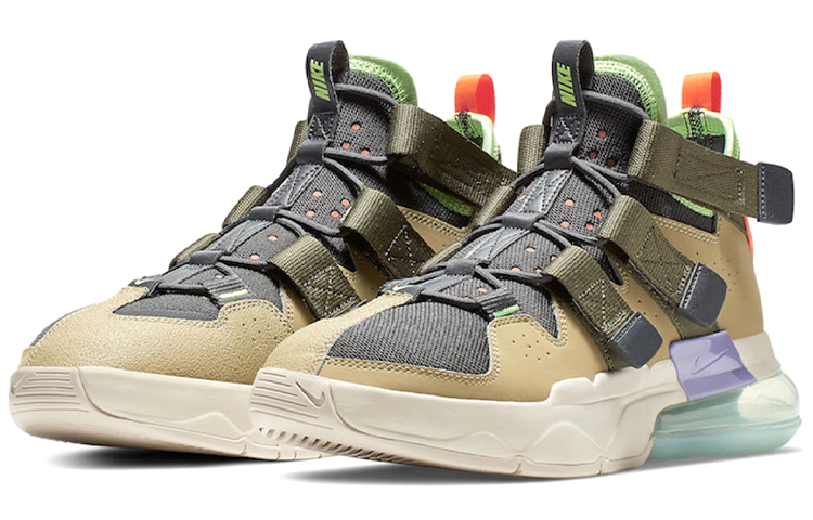 Мужские кроссовки Nike Air Edge 270 (серо-коричневые) — фото 3