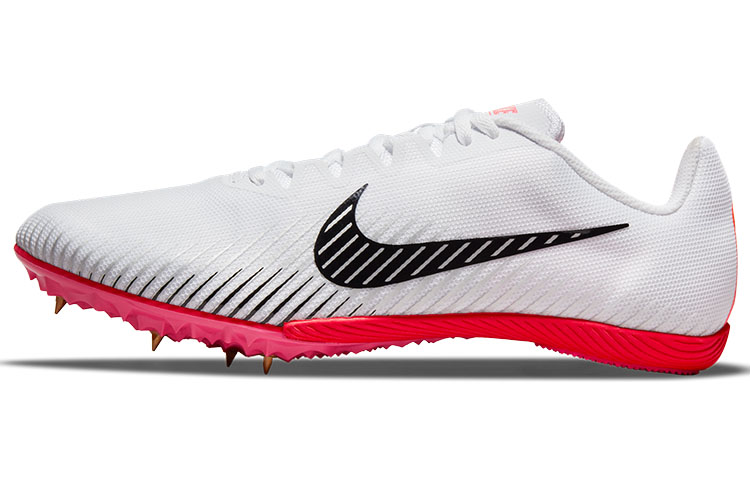 Кроссовки Nike Zoom Rival M 9 (белые с черным и розовым)