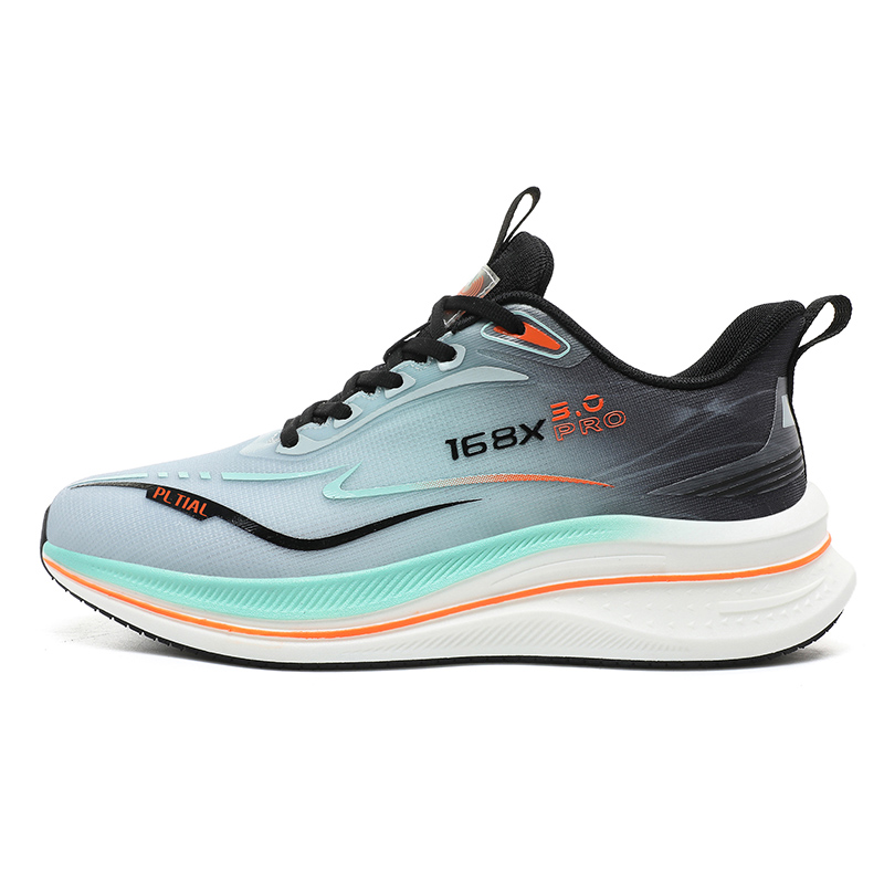 PALATIAL Light Breeze Running Shoes Unisex Low Top Gray Black/Neon Green/Black Purple/White Orange/Orange Red/Youth Green