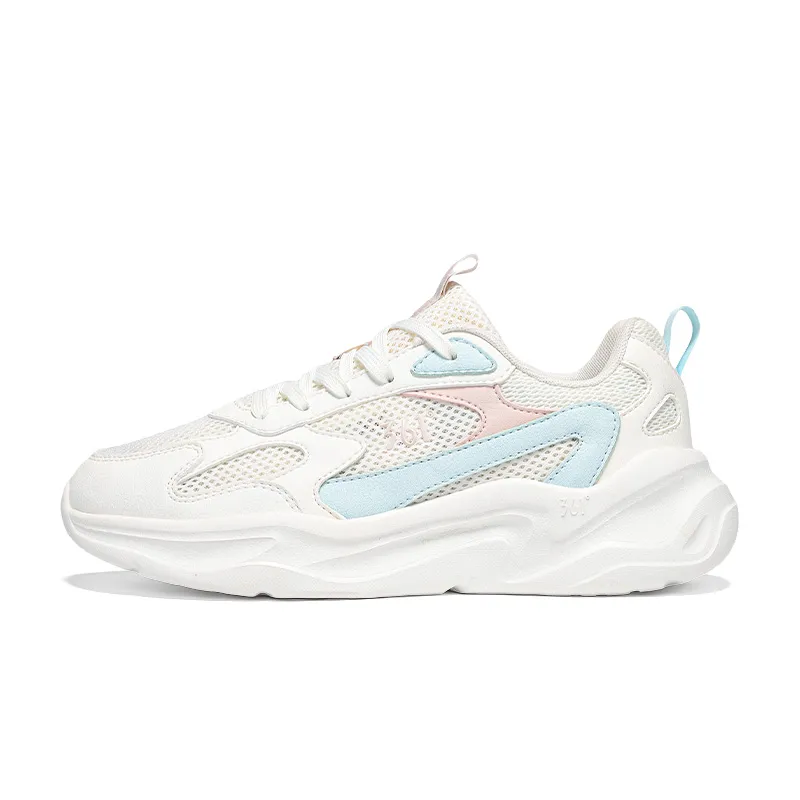 361° Cushioning Lightweight Cushioning Lightweight Low top Training Running Shoes Women's White Blue