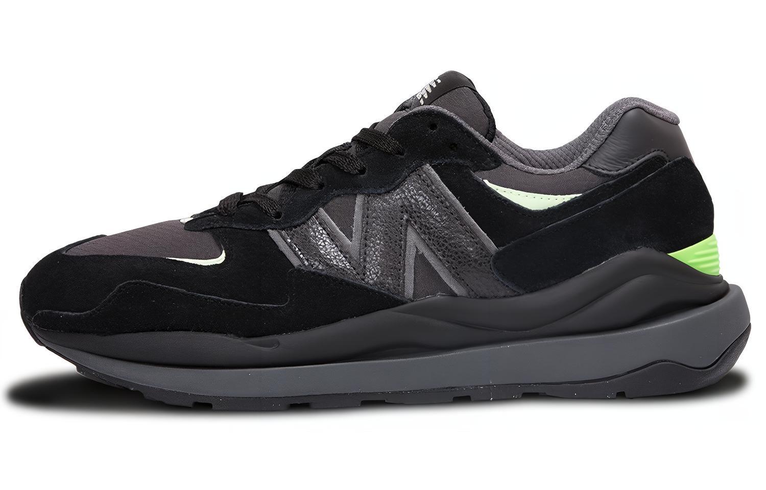 New Balance NB 5740 retro low-top running shoes for men and women, black