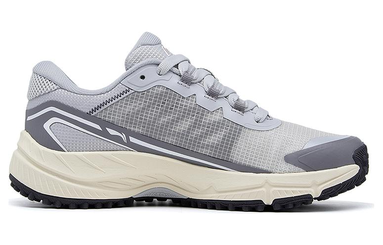 Li Ning Yijie Lite Abrasion Resistant Breathable Low top Running Shoes Women’s Gray