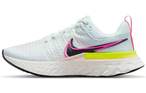 Nike React Infinity Run Flyknit 2 cushioning foam breathable shock-absorbing and anti-slip low top running shoes women light blue powder