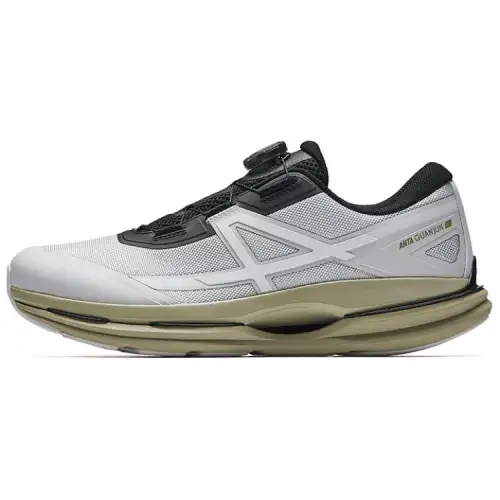 Anta All weather Slip Resistant And Abrasion Resistant Coverage Low top Casual Running Shoes Men's Gray Black