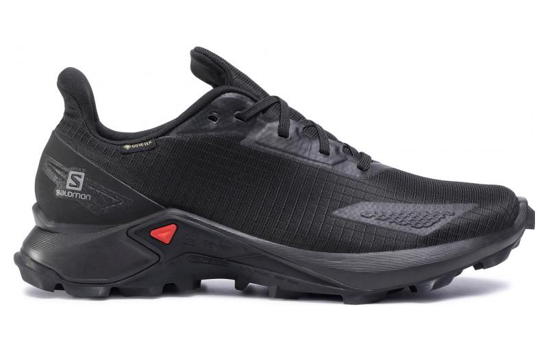 SALOMON ALPHACROSS Fabric Abrasion Resistant Breathable Low top Running Shoes Men’s Black