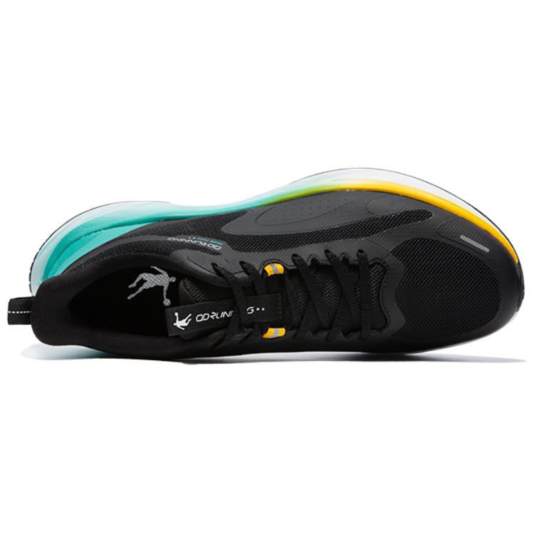QIAODAN Light Speed 4.0 Running Shoes Men’s Low Top Black/Original Green